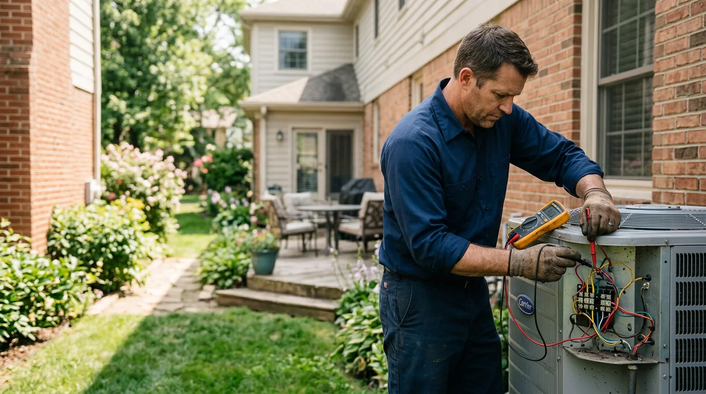 HVAC technician working near Albin, WY